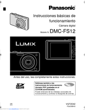 Panasonic DMCFS12 - DIGITAL STILL CAMERA Instrucciones Básicas De Funcionamiento