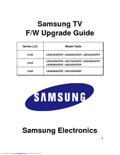 Samsung LN52A580P6F User Manual