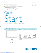 Philips 24PFL4508/F7 Quick Start Manual