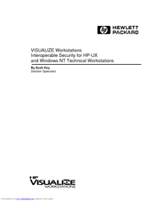 HP VISUALIZE Workstations
Interoperable Security Manual