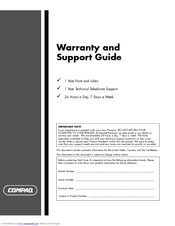 Compaq Media Center m7000 - Desktop PC Support Manual