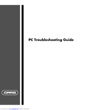 Compaq Presario SR1600 - Desktop PC Troubleshooting Manual