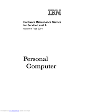 IBM 2284 Hardware Maintenance Manual