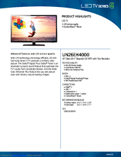 Samsung UN26EH4000FXZA Brochure
