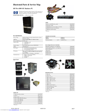 HP Pro 4500 Illustrated Parts & Service Map