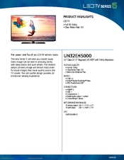 Samsung UN32EH5000FXZA Brochure