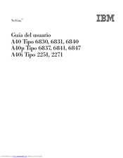 IBM A40 TYPE 6840 Guía Del Usuario