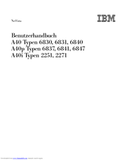 IBM NetVista A40 830 Benutzerhandbuch