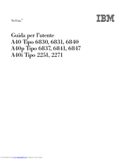 IBM NetVista A40 Tipo 6847 Guida Per L'utente