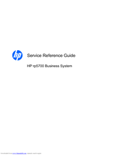 HP Rp5700 - Point of Sale System Reference Manual