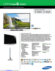 Samsung UN40D6420UFXZA Brochure