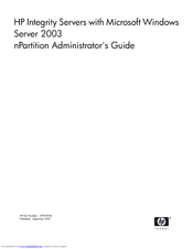 HP nPartition Manual