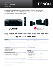 Denon DHT-789BA Product Sheet