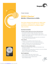 Seagate ST3500320SV - SV35.3 Series - Hard Drive Product Overview