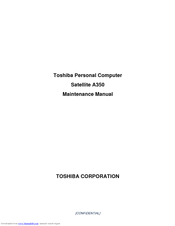Toshiba A355-S6931 Maintenance Manual