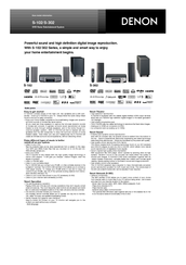 Denon S-302 - AV System Product Sheet