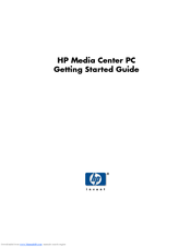 HP Pavilion Media Center m7500 - Desktop PC Getting Started Manual
