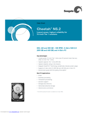 Seagate CHEETAH NS 10K.2 FC ST3300602FC Datasheet