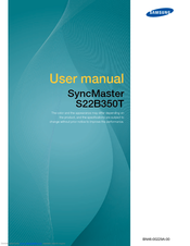 Samsung SyncMaster S24B350T User Manual