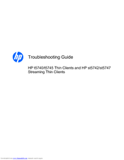 HP t5740 - Thin Client Troubleshooting Manual