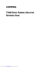 Compaq t1000 Series Manual
