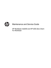 HP T200 Maintenance And Service Manual