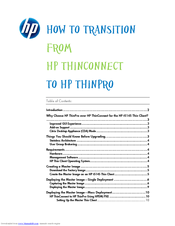 HP ThinConnect Manual