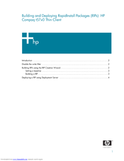 Hp T5710 Thin Client Manuals Manualslib