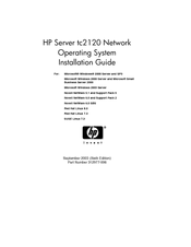 HP Tc2120 - Server - 256 MB RAM Installation Manual