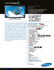 Samsung UN55C6800UFXZA Brochure