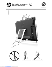 HP TouchSmart 600-1400 - Desktop PC Setup Poster