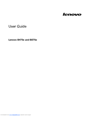 Lenovo B575e User Manual