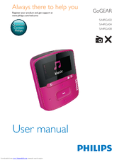 Philips SA4RGA04KN/37 User Manual