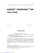 ATI Technologies RADEON 7000 User Manual