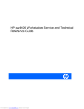 HP Xw4400 - Workstation - 2 GB RAM Reference Manual