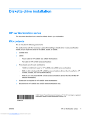Hp Xw4600 - Workstation - 2 GB RAM Installation Manual