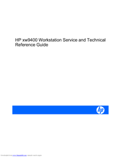 HP Xw9400 - Workstation - 16 GB RAM Reference Manual