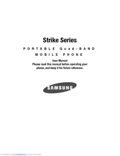 Samsung Strike Series User Manual