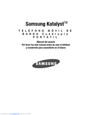 Samsung Katalyst Manual Del Usuario