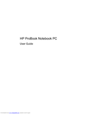 HP ProBook 4325s - Notebook PC User Manual