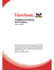 Viewsonic PJD8653ws User Manual