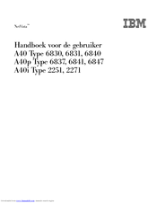 Lenovo A40P 6837 Handboek Voor De Gebruiker