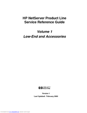 HP NetServer Server Service & Reference Manual