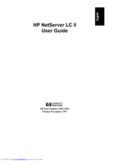 HP NetServer LC II User Manual