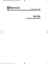 Sherwood RD-705i Operating Instructions Manual