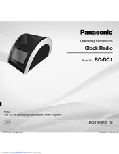 Panasonic RC-DC1 Operating Instructions Manual