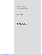 Clarion NX702 Owner's Manual