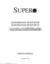 Supero SuperServer 6016T-MHLF User Manual