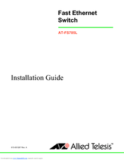 Allied Telesis AT-FS705L Installation Manual
