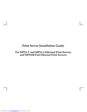 Lantronix MPS1-T Installation Manual